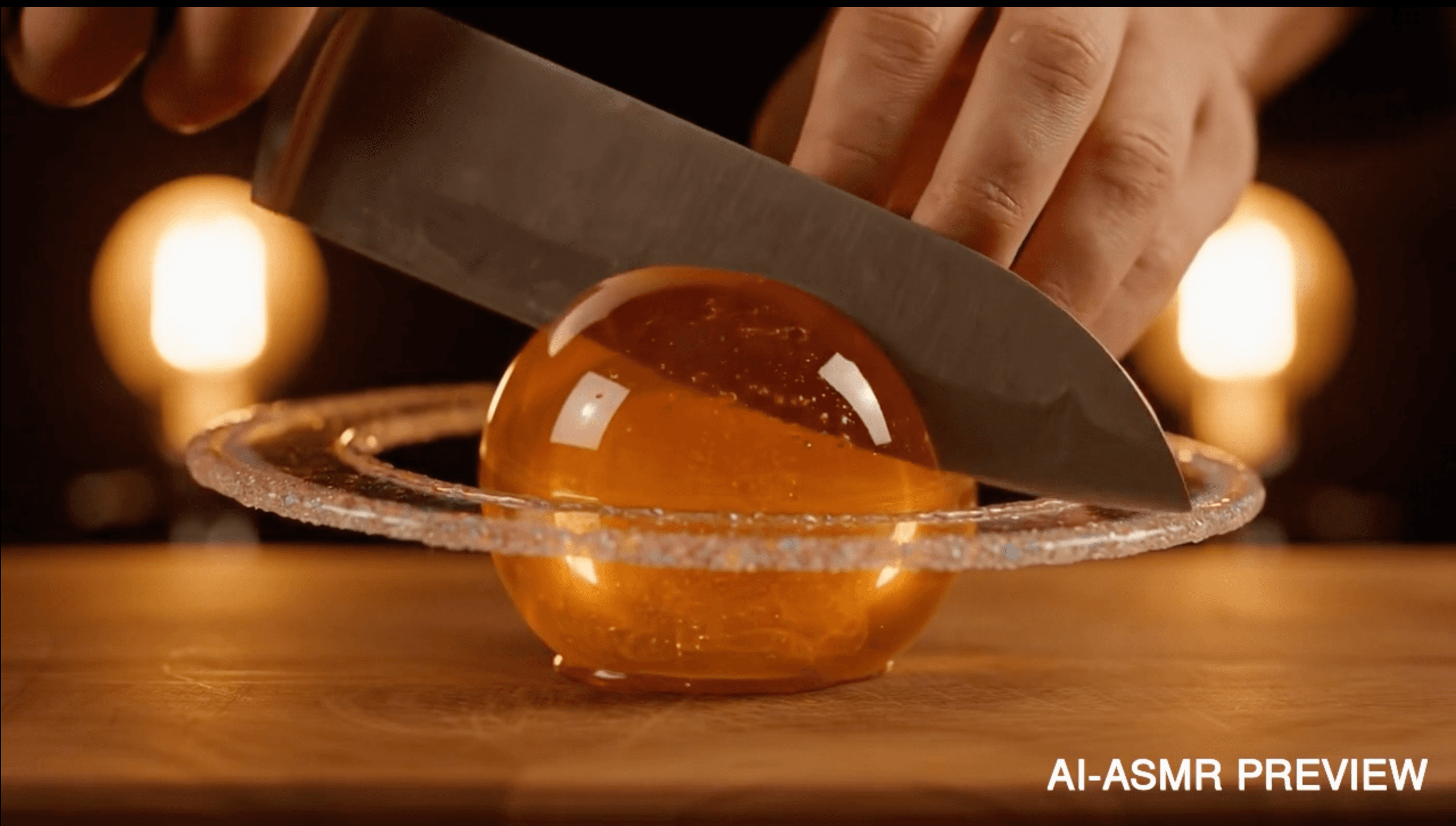 Saturn Gelatin Sphere ASMR